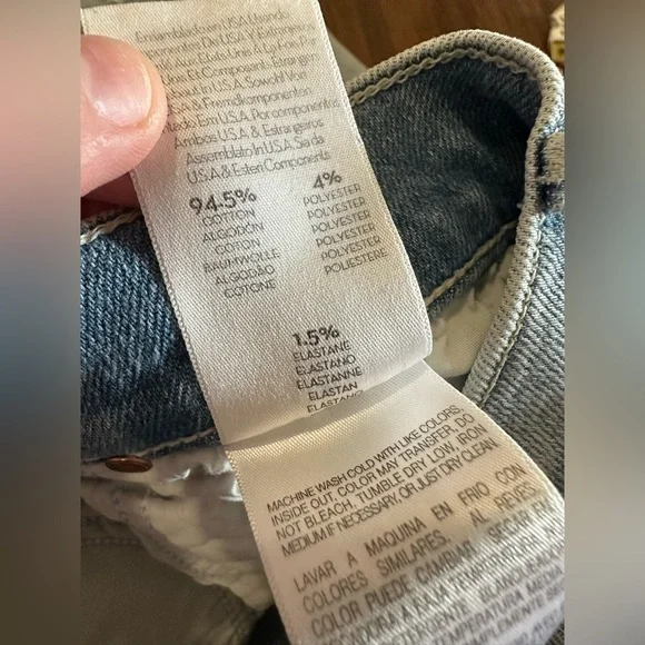 MOTHER The Insider Crop Step Chew Denim Jeans Drinking By The Pool Blue Size 24 - Picture 5 of 10